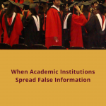 When Academics Spread False Information