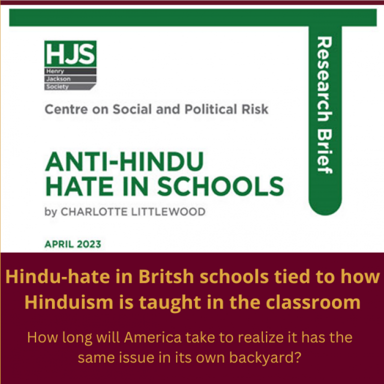Anti-Hindu hate in British schools