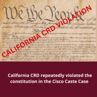CRD violated US Constitution